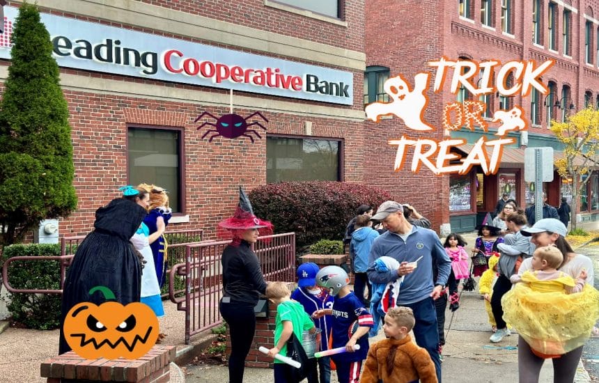Haven Street during downtown Trick or Treat 2022