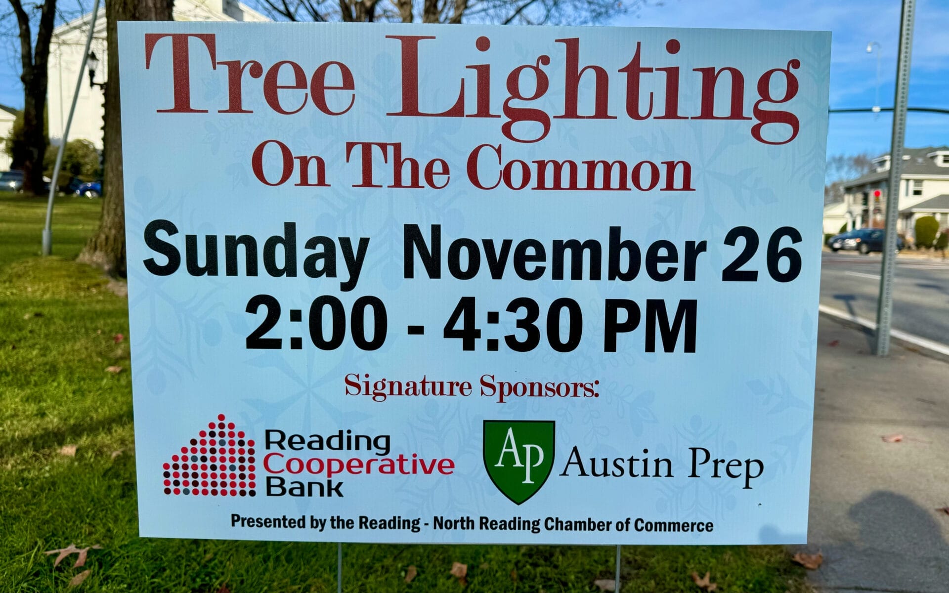 Recapping Everything in Reading, MA Tree Lighting