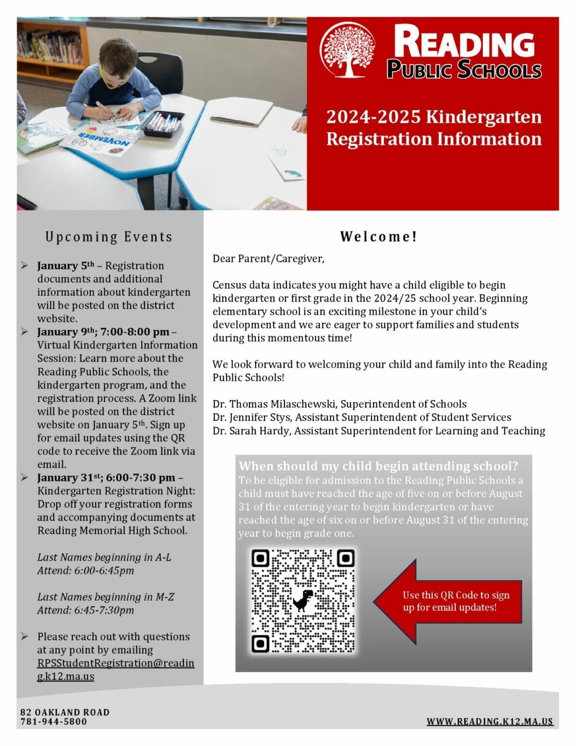 Recapping Everything in Reading, MA Final K Flyer_20242025 Registration